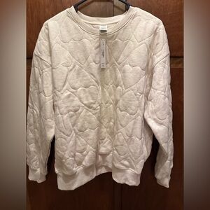 Victoria’s Secret cream sweatshirt with heart detail